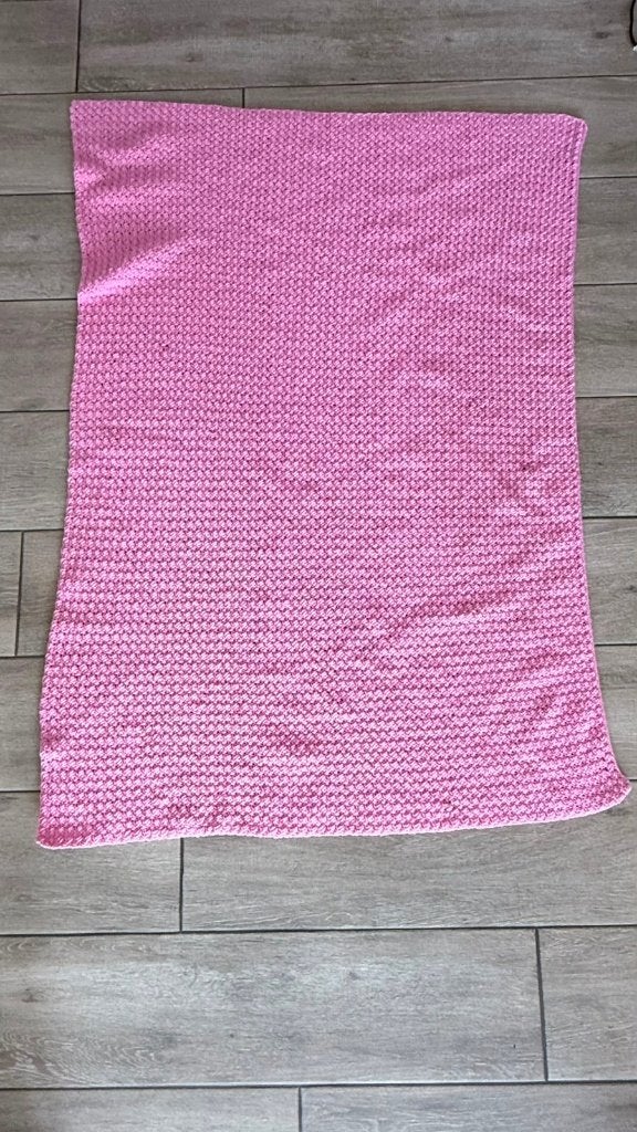 Gehaakte deken, Huis en Inrichting, Woonaccessoires | Plaids en Woondekens, Gehaakt, Roze, Acryl, Nieuw