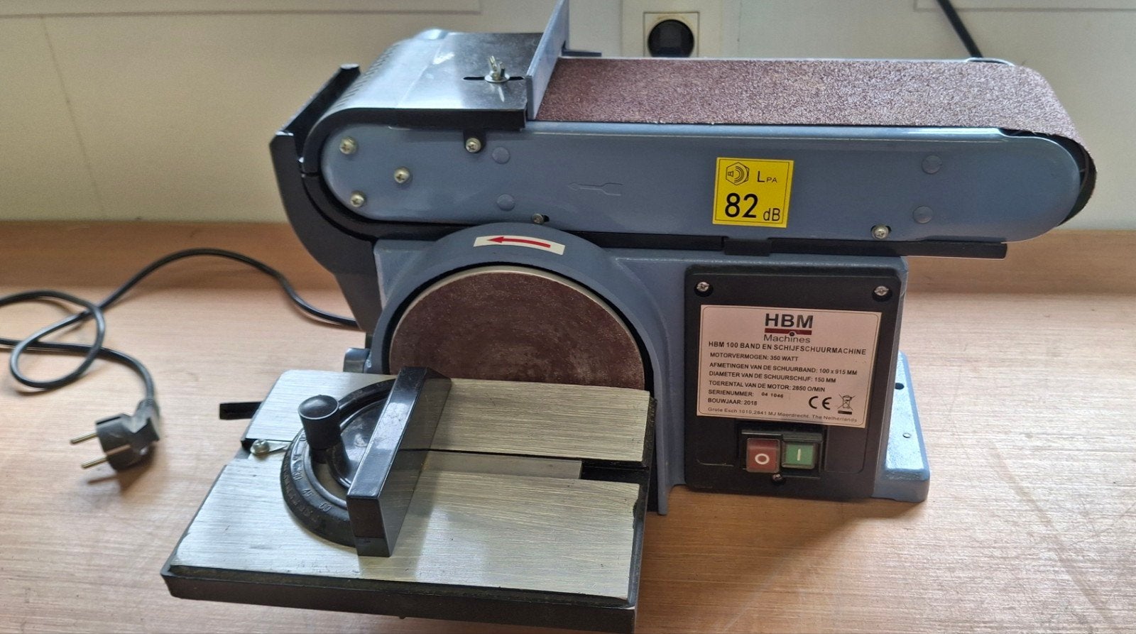 hbm bandschuurmachine( zo goed als nieuw), Doe-het-zelf en Bouw, Ophalen, Bandschuurmachine