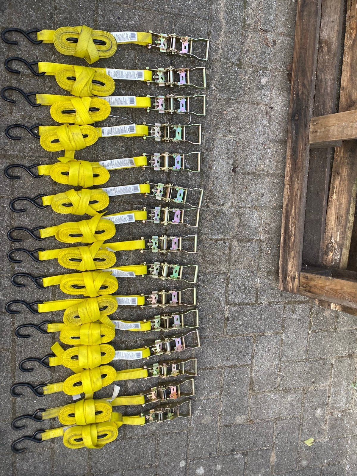 Kleine spanriemen Lot 3, Ophalen
