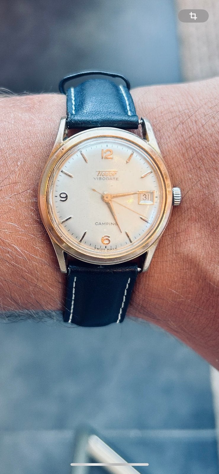 Tissot Visodate Camping, Bijoux, Sacs & Beauté, Enlèvement, Tissot