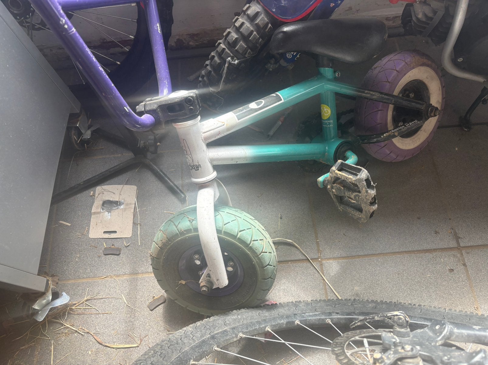 Mini stunt fiets, Fietsen en Brommers, Ophalen, Zo goed als nieuw