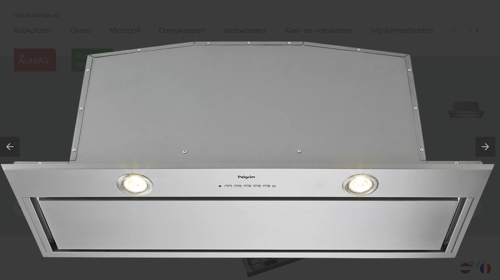 Afzuigkap (inbouw) PELGRIM nieuwstaat, Electroménager, Enlèvement, Neuf, Encastré