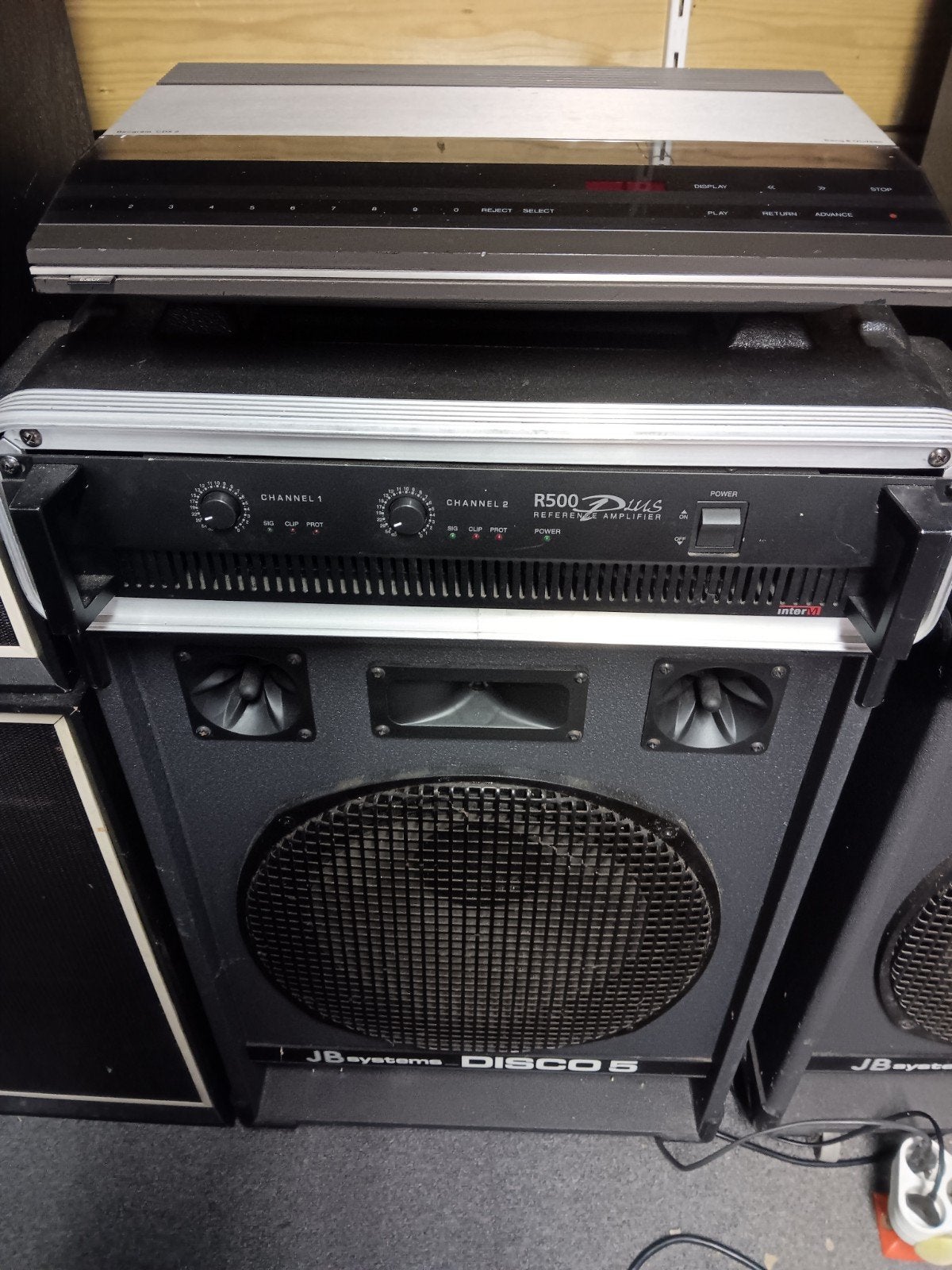 versterker en speakers, Ophalen