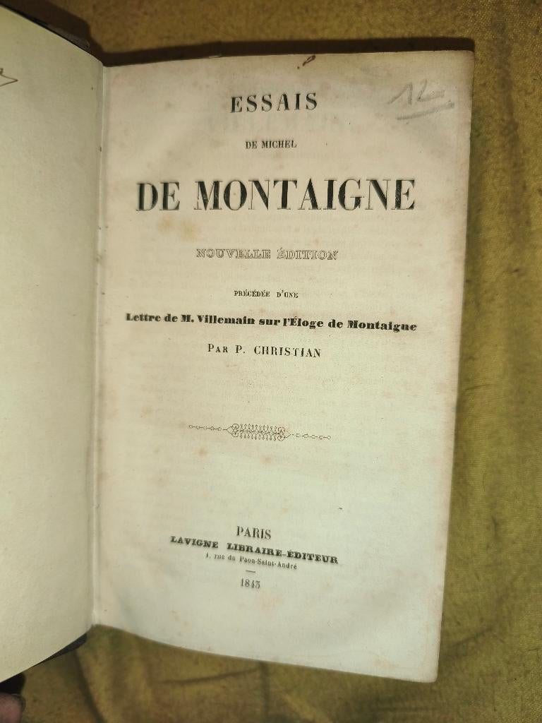 essais de michel de montaigne, Ophalen of Verzenden