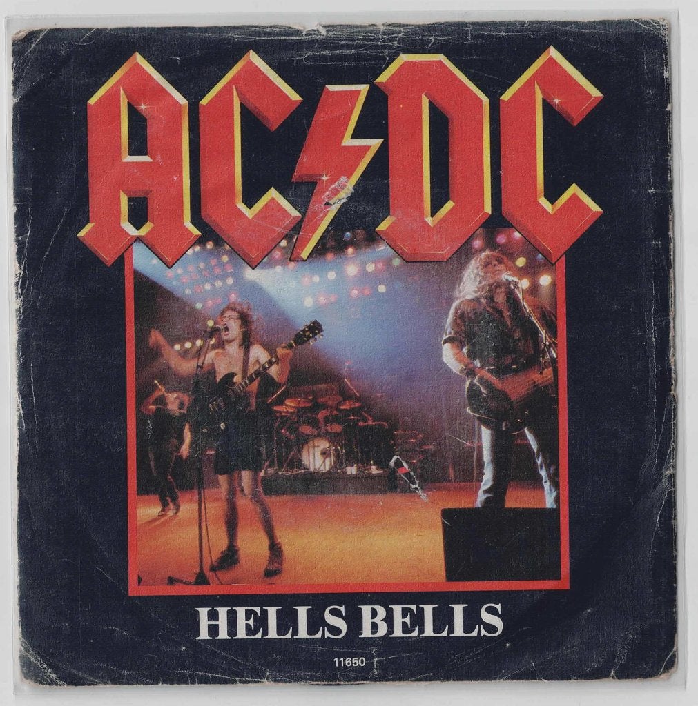 AC /DC - Hells Bells - What do you do for money honey, Cd's en Dvd's, Gebruikt, 7 inch, Ophalen of Verzenden, Rock en Metal