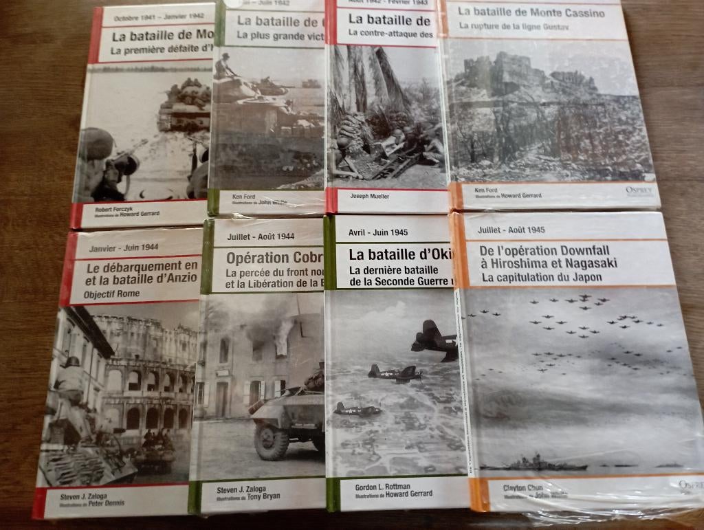 Batailles de la seconde guerre mondiale 8 livres, Livres, Enlèvement ou Envoi, Deuxième Guerre mondiale, Comme neuf, Armée de terre