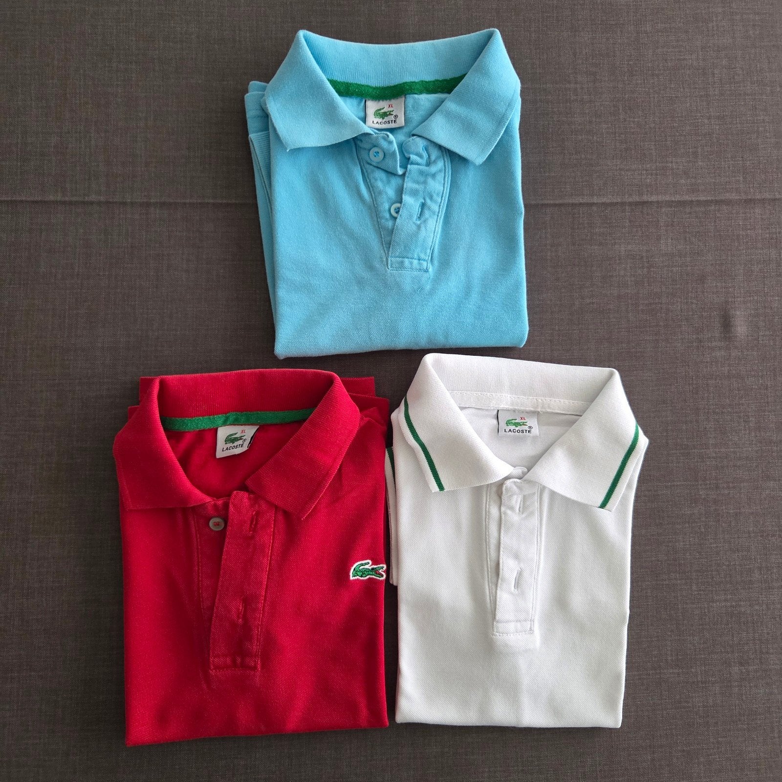 3 polo's van Lacoste, 10 jaar, Enlèvement, Lacoste, Garçon