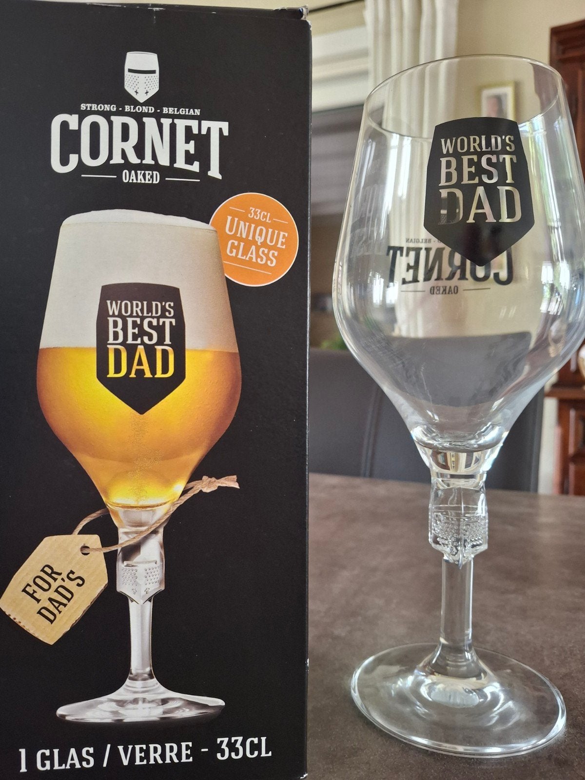 Verre à cornet, meilleur père du monde, Collections, Marques de bière, Enlèvement