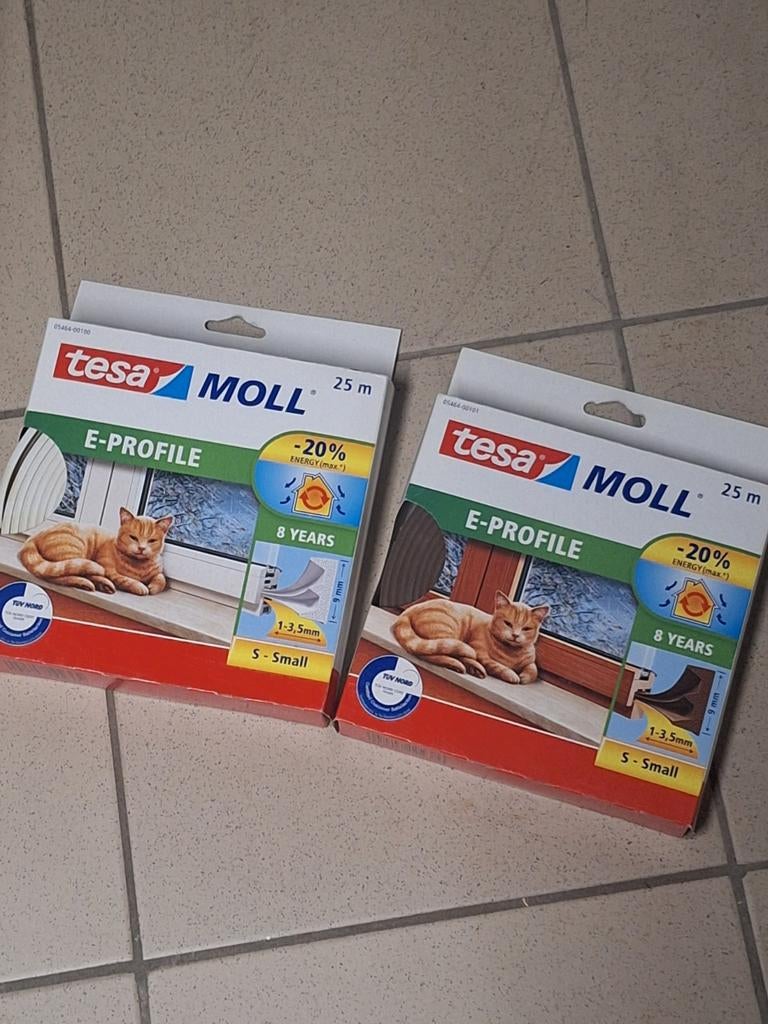 Tochtstrip zelfklevend. 1 tot 3,5mm kleur wit en bruin., Enlèvement