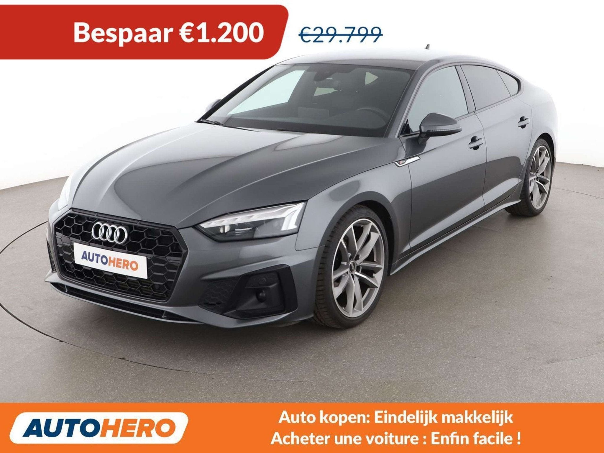 Audi A5 35 TFSI Mild-Hybrid S line (automatique), Autos, Argent ou Gris, Achat, Autres carburants, Alcantara