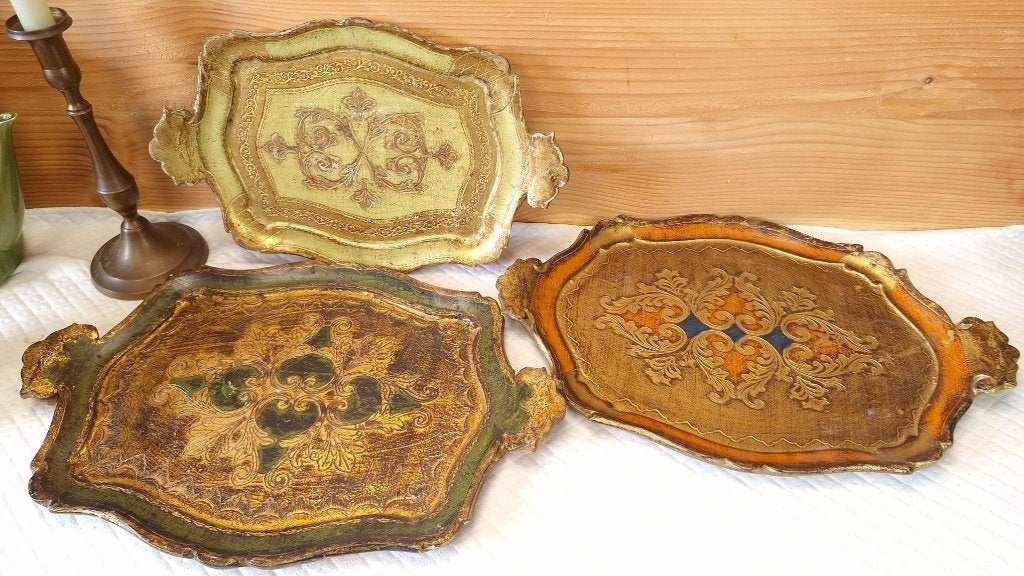 Florentijnse dienbladen, Antiek en Kunst, Ophalen of Verzenden
