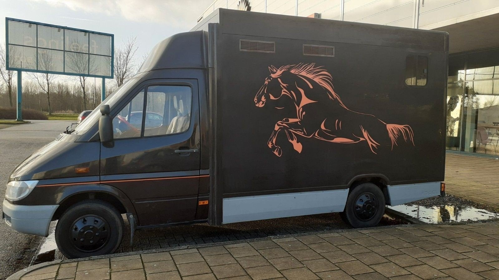 paardenwagen mercedes 308 automaat, Dieren en Toebehoren, Ophalen, Gebruikt, Polyester, Overige typen