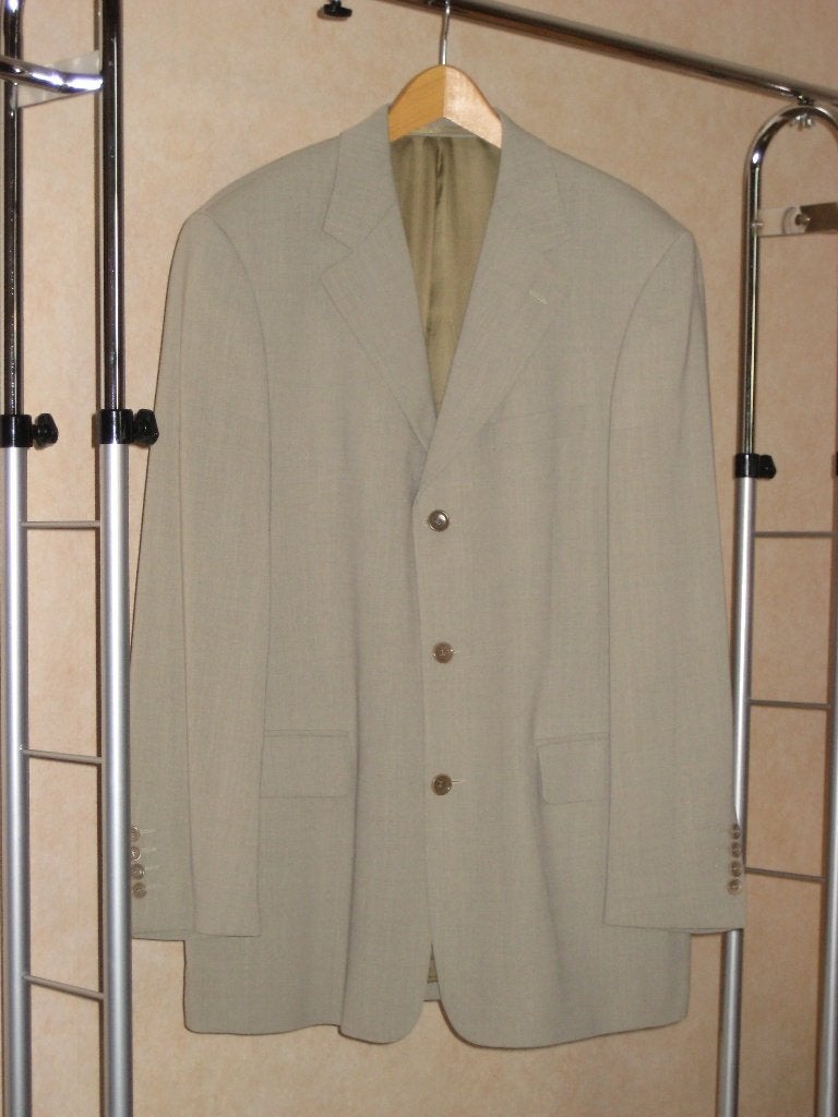 Stijlvolle zomerblazer Van Gils - maat 50, Maat 48/50 (M), Beige, Van gils, Ophalen of Verzenden