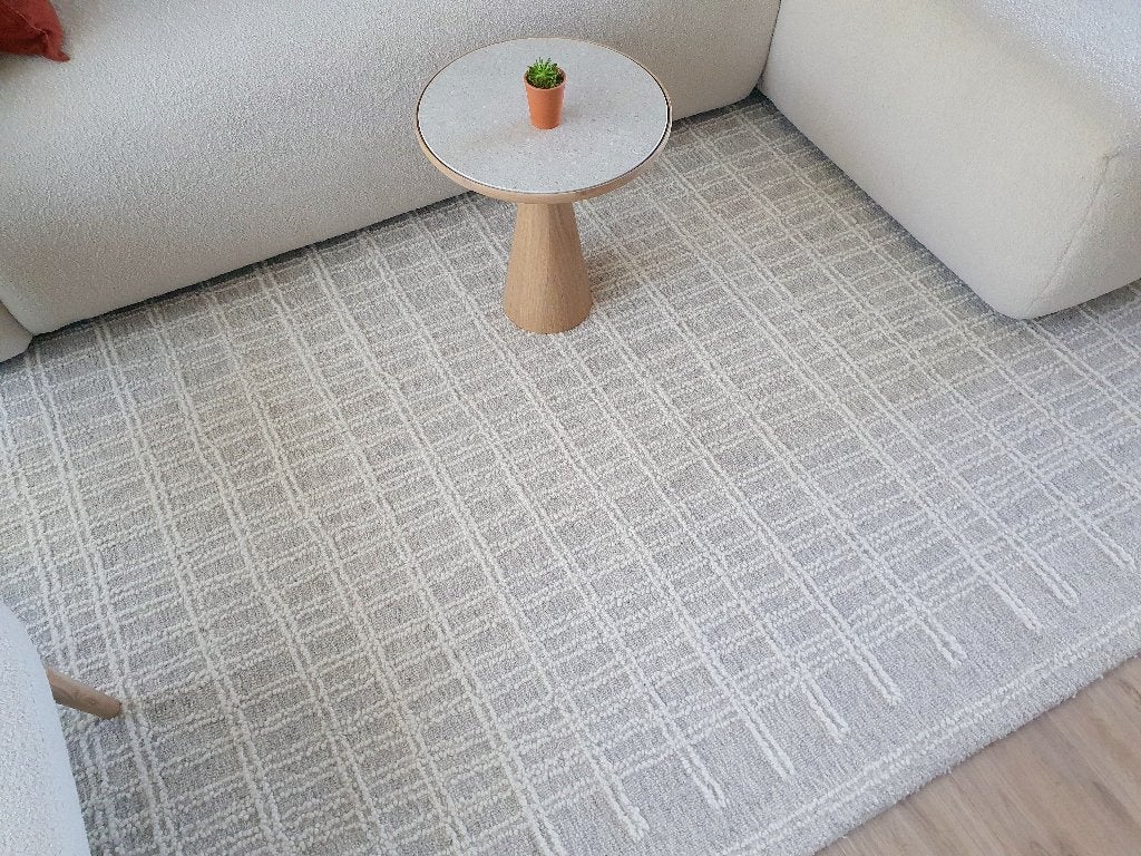 tapijt: Nanda, Ophalen, 200 cm of meer, Beige, Modern