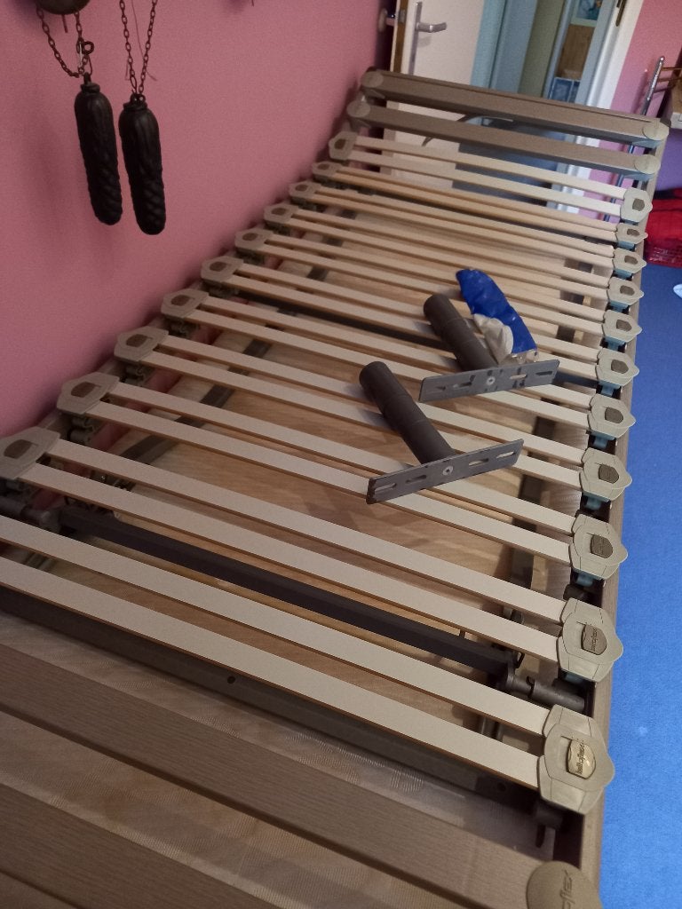 2 sommiers Lattoflex 70 x 200 cm – tête relevable, Huis en Inrichting, Slaapkamer | Matrassen en Bedbodems, Gebruikt, Bedbodem