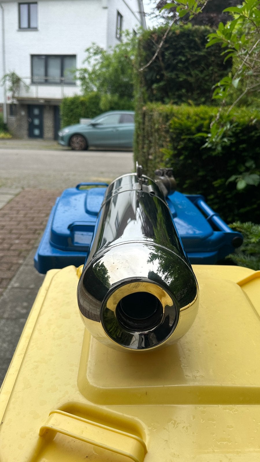 Silencieux chromé BMW 1200RT, Motoren, Ophalen, Gebruikt
