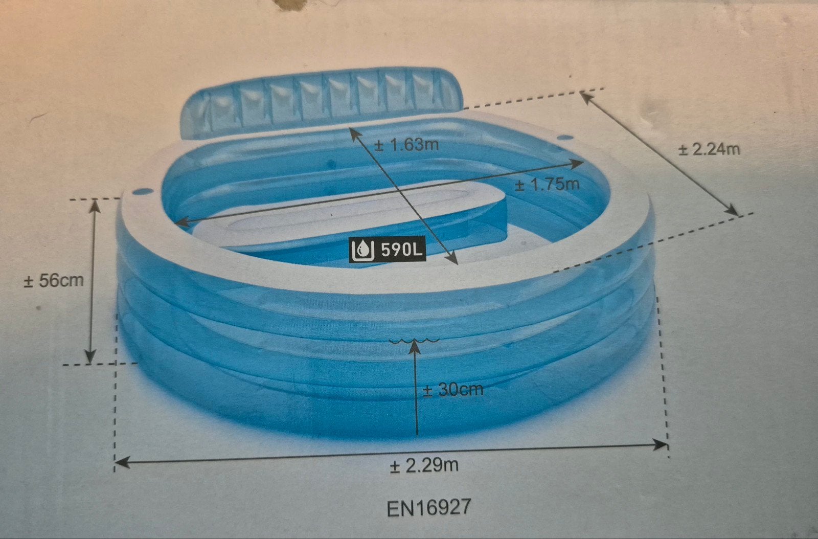 Piscine Family Lounge Intex Neuve, Jardin & Terrasse, Neuf, 200 à 400 cm, Piscine gonflable, Enlèvement ou Envoi