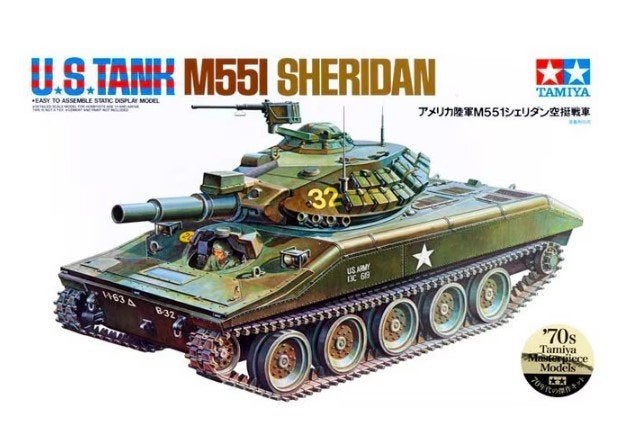 MAQUETTE (KIT) TAMIYA REF : 89541 : US TANK M551I SHERIDAN, Hobby & Loisirs créatifs, Modélisme | Voitures & Véhicules, Tank, Enlèvement ou Envoi