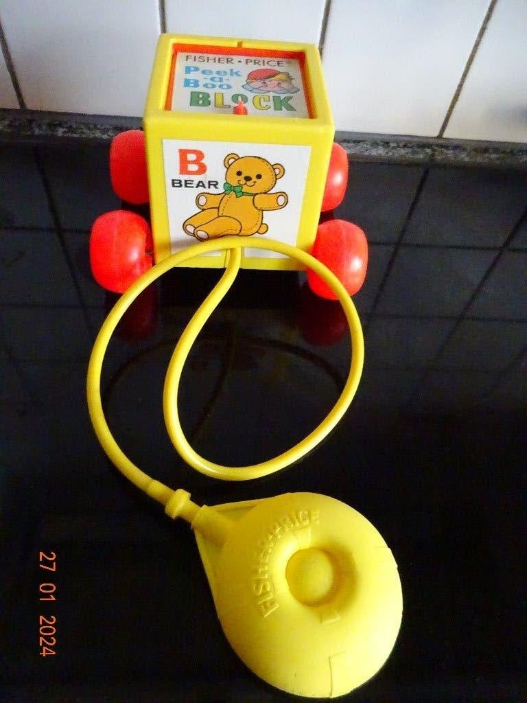 Fisher Price Peek-a-boo Block trekspeelgoed*PRIMA STAAT*USA*, Kinderen en Baby's, Speelgoed | Fisher-Price, Ophalen of Verzenden