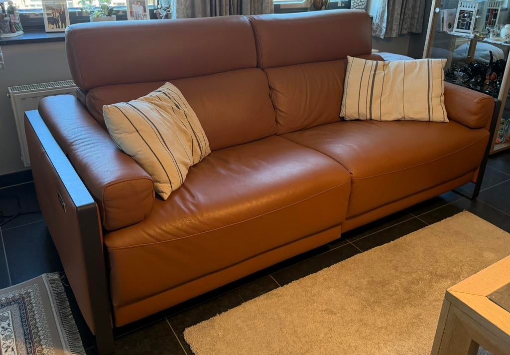 Salon nieuw! 5 jaar garantie! Nieuwprijs 8000€, Huis en Inrichting, Zetels | Complete zithoeken, Nieuw, Leer, Ophalen