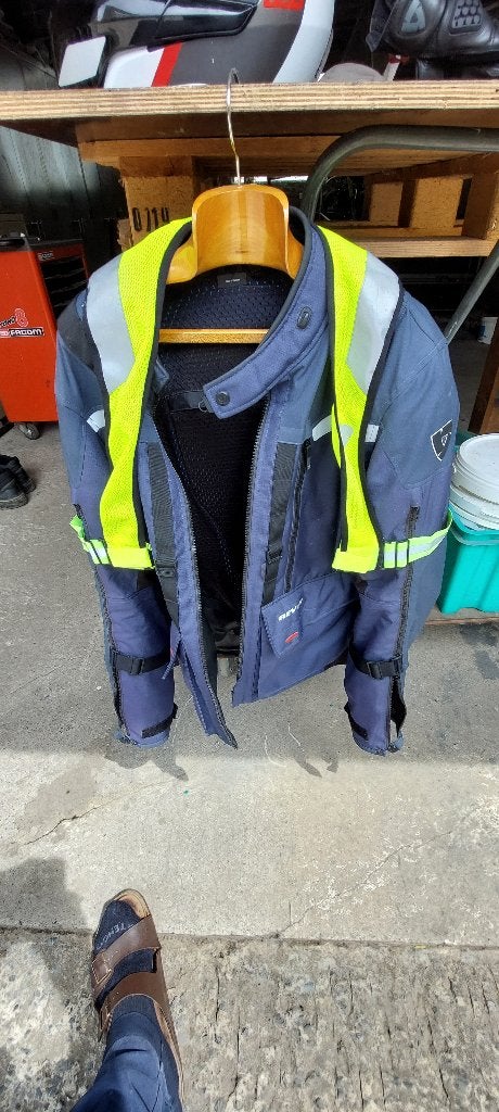 Veste moto Sand 3 Jacket Bleu Foncé-Noir, Motos, REV'IT!, Enlèvement, Hommes, Manteau | tissu