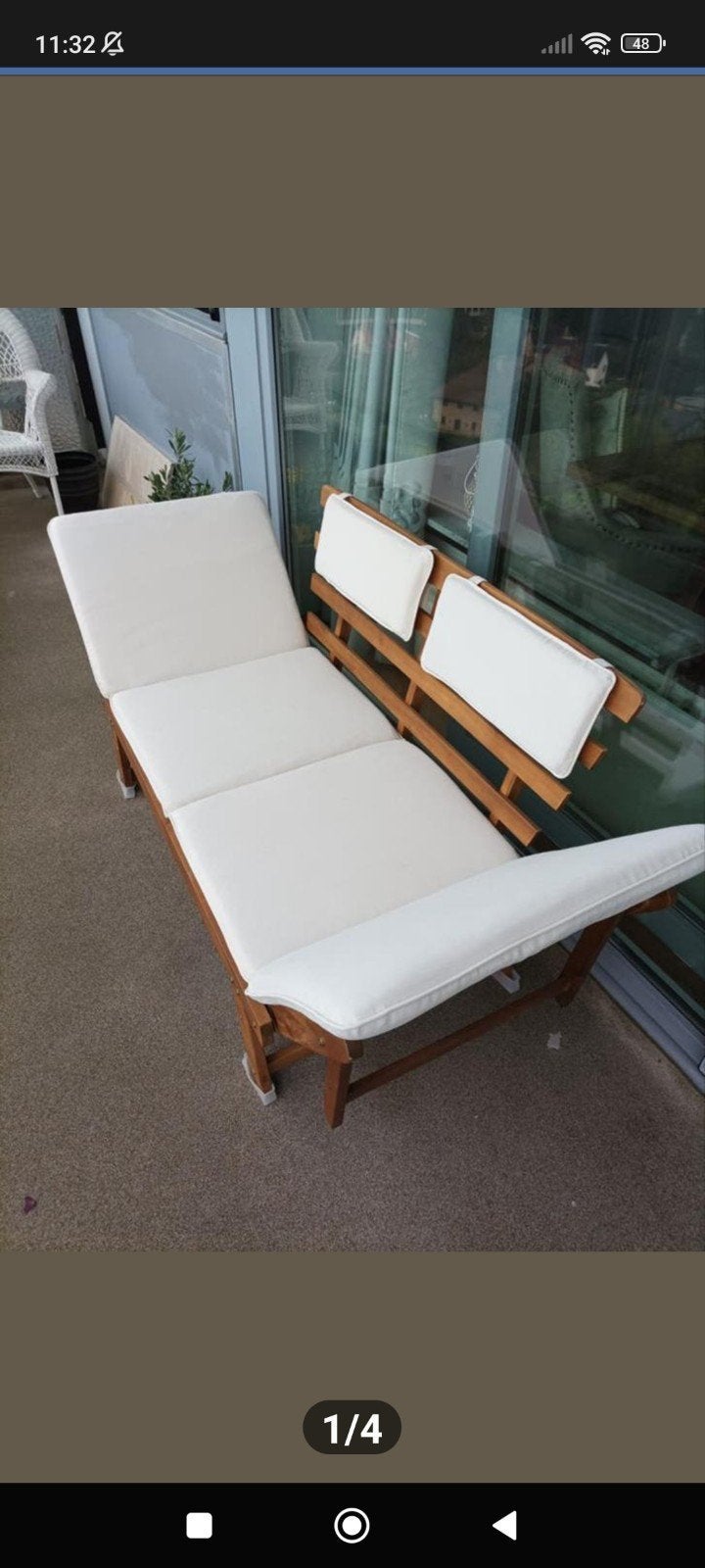 Banc réversible, Enlèvement, Bois
