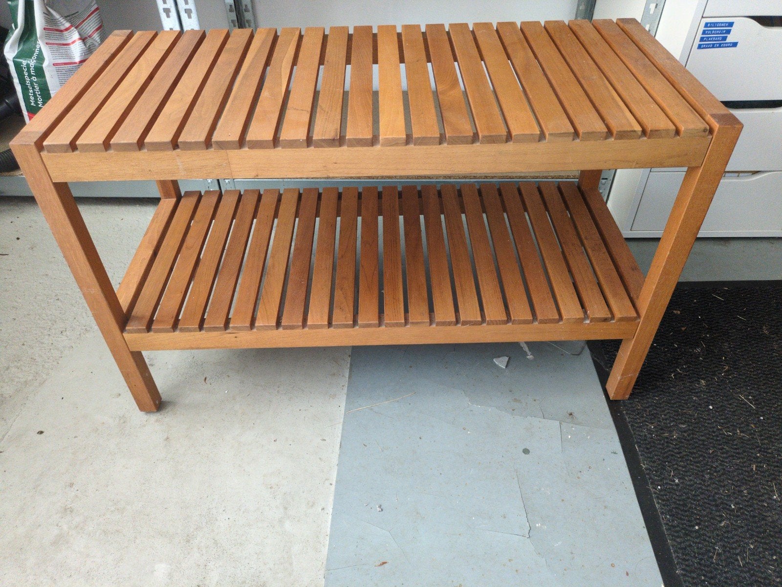 Houten rek, Ophalen