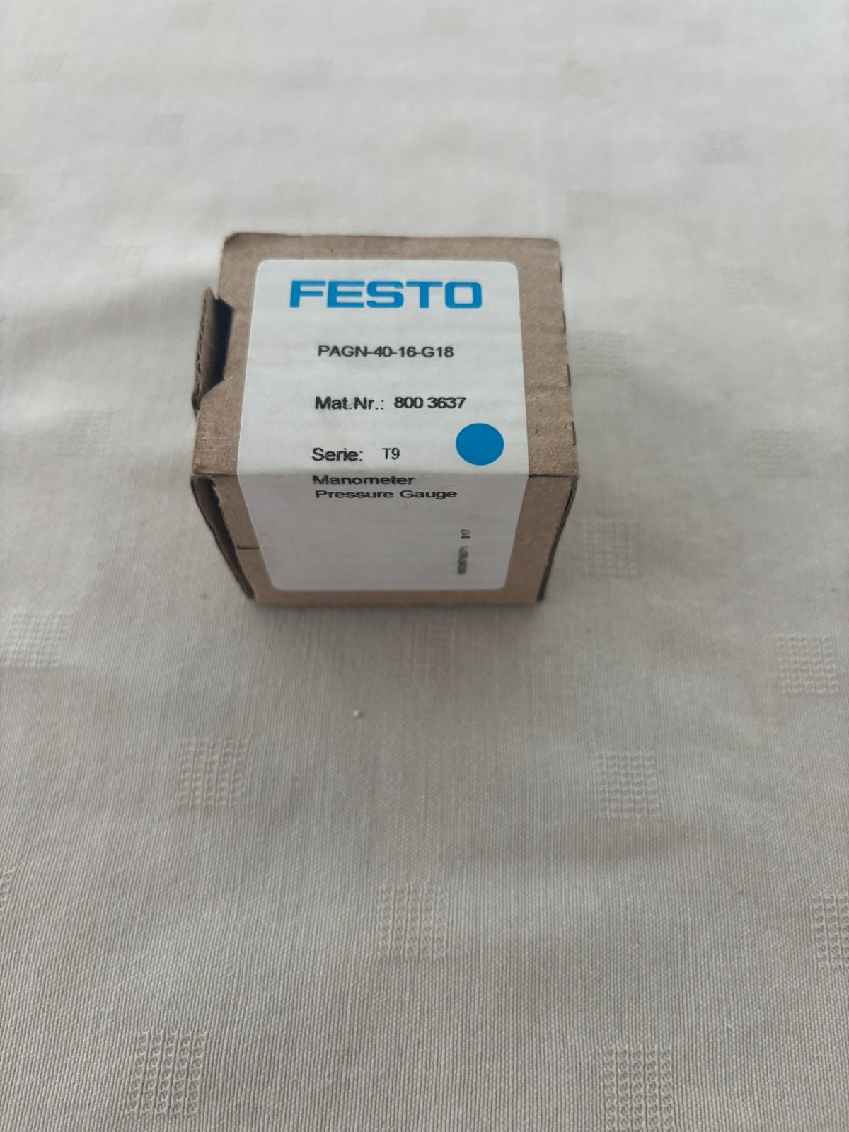 Festo Manometer PAGN-40-16-G18 – Nieuw in verpakking, Enlèvement, Comme neuf