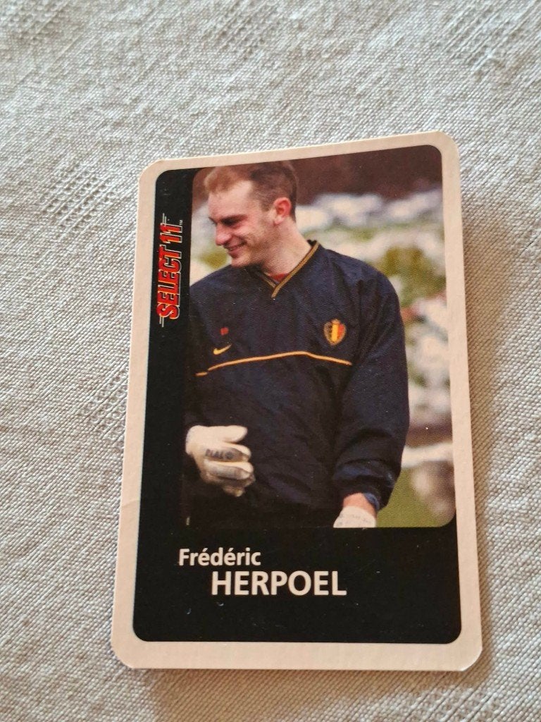 Voetbalkaart : Frédéric Herpoel / Rode Duivels, Ophalen of Verzenden, Gebruikt, Spelerskaart