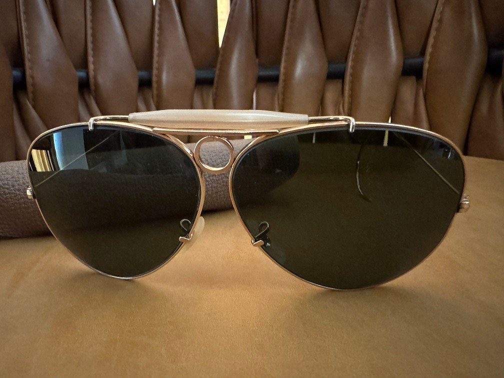 Vintage B&L Ray-ban Zonnebril Outdoorsman Shooter 10K GF OS2, Handtassen en Accessoires, Zonnebrillen en Brillen | Heren, Gebruikt
