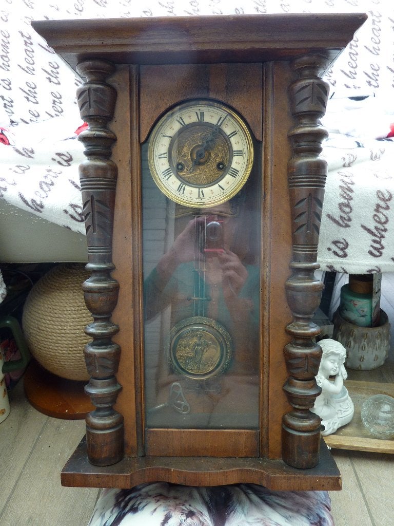 Horloge murale allemande ancienne gong rétro n 2, Antiquités & Art, Antiquités | Horloges, Enlèvement