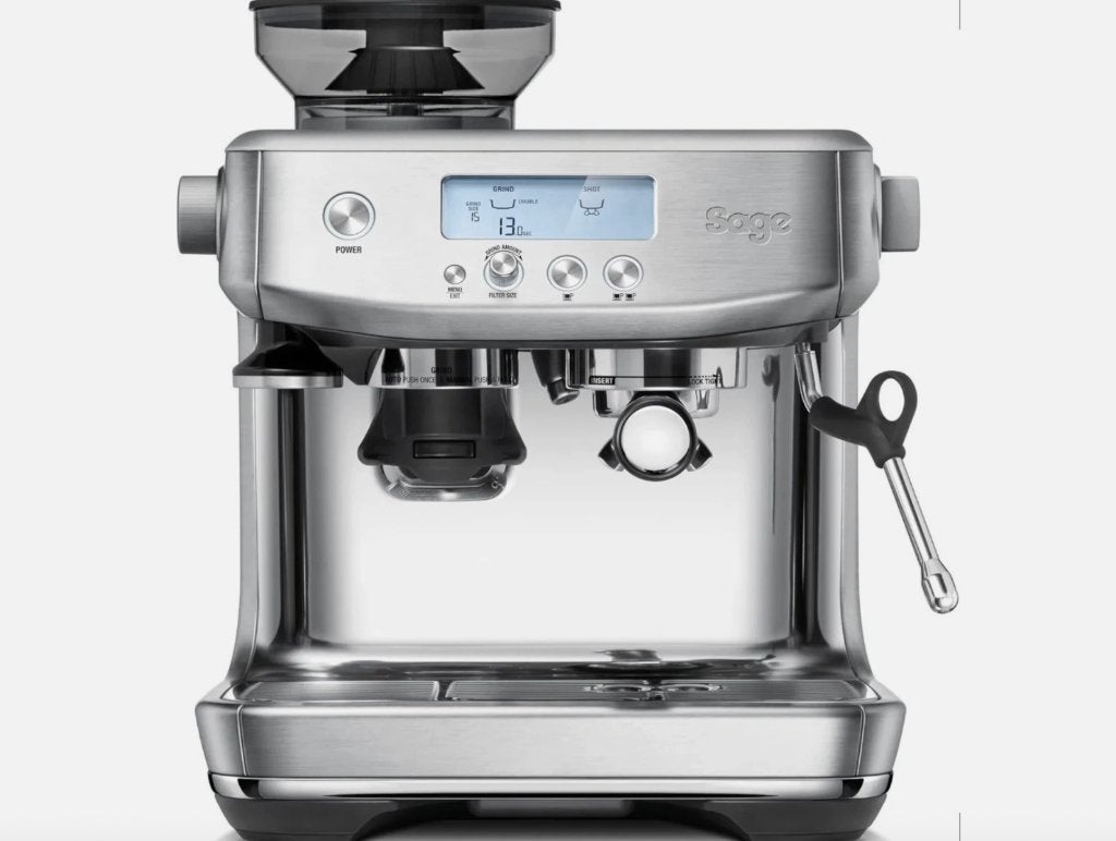 Machine à café expresso Sage The Barista Express, argentée, Electroménager, Cafetières, Comme neuf, Café en grains, Cafetière