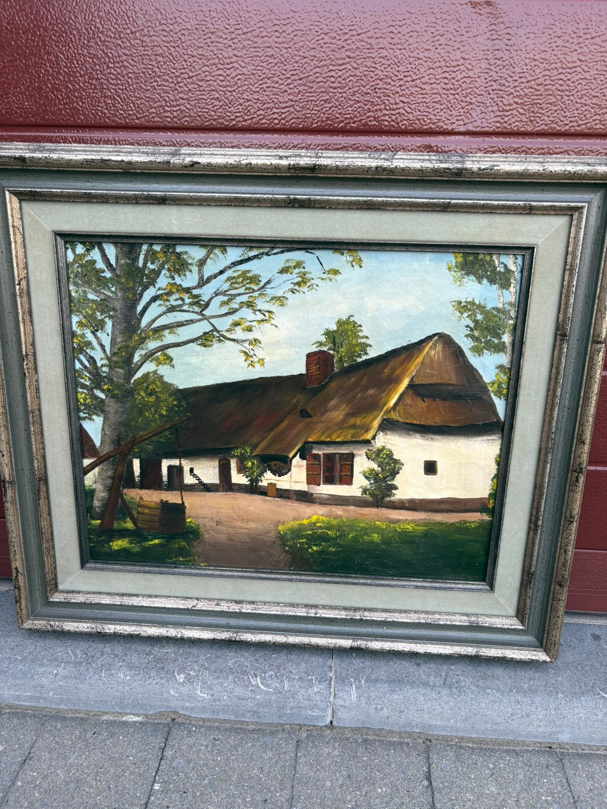 Schilderij, Antiek en Kunst, Ophalen, Doek