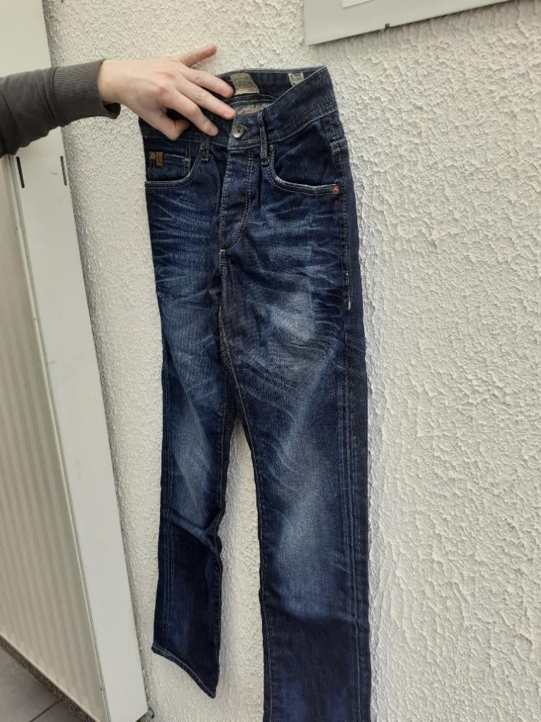 Jack and Jones skinny jeans, Kleding | Heren, Broeken en Pantalons, Ophalen, Blauw, Jack&Jones, Zo goed als nieuw