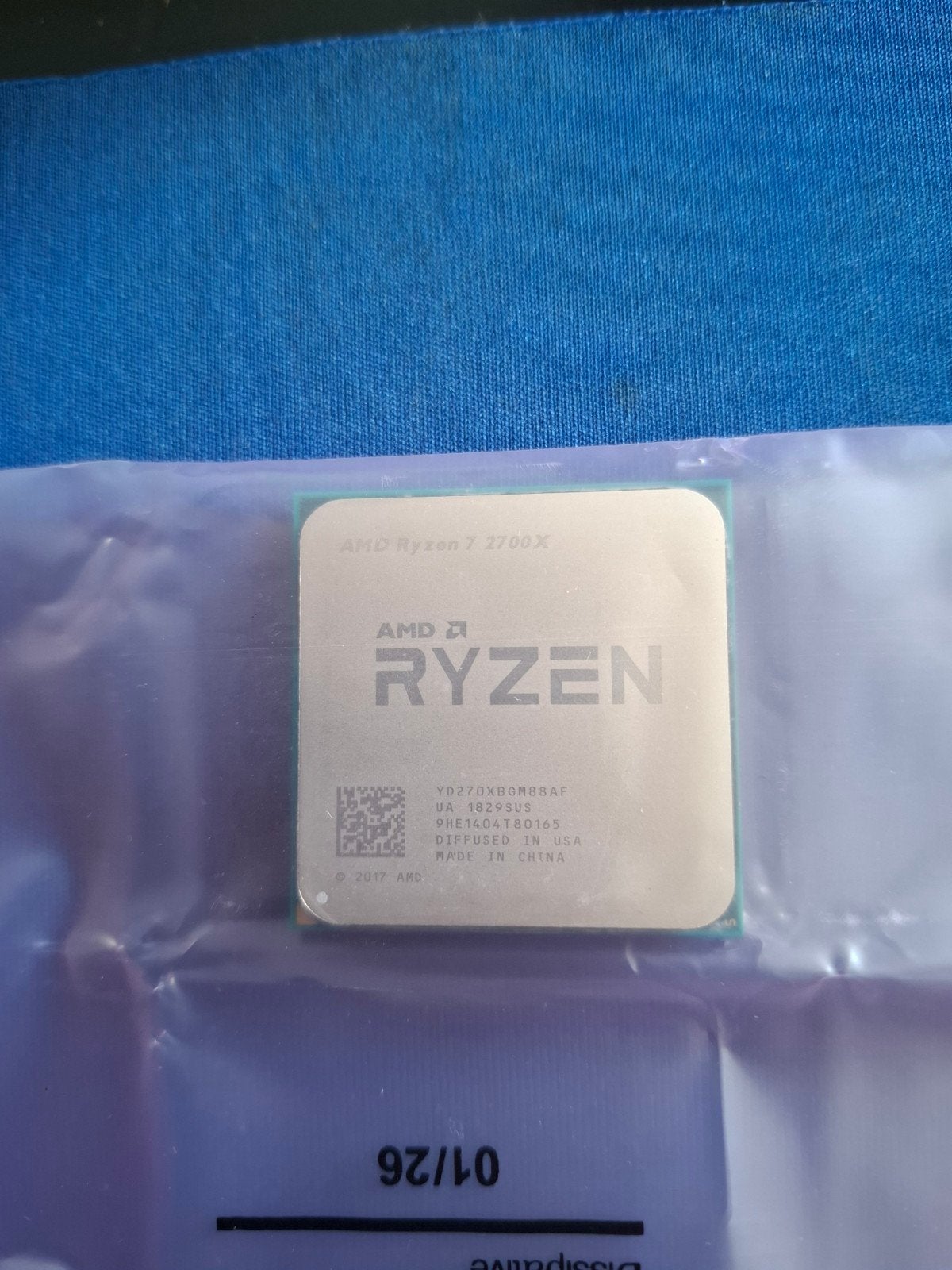 AMD ryzen 7 2700x, Enlèvement ou Envoi
