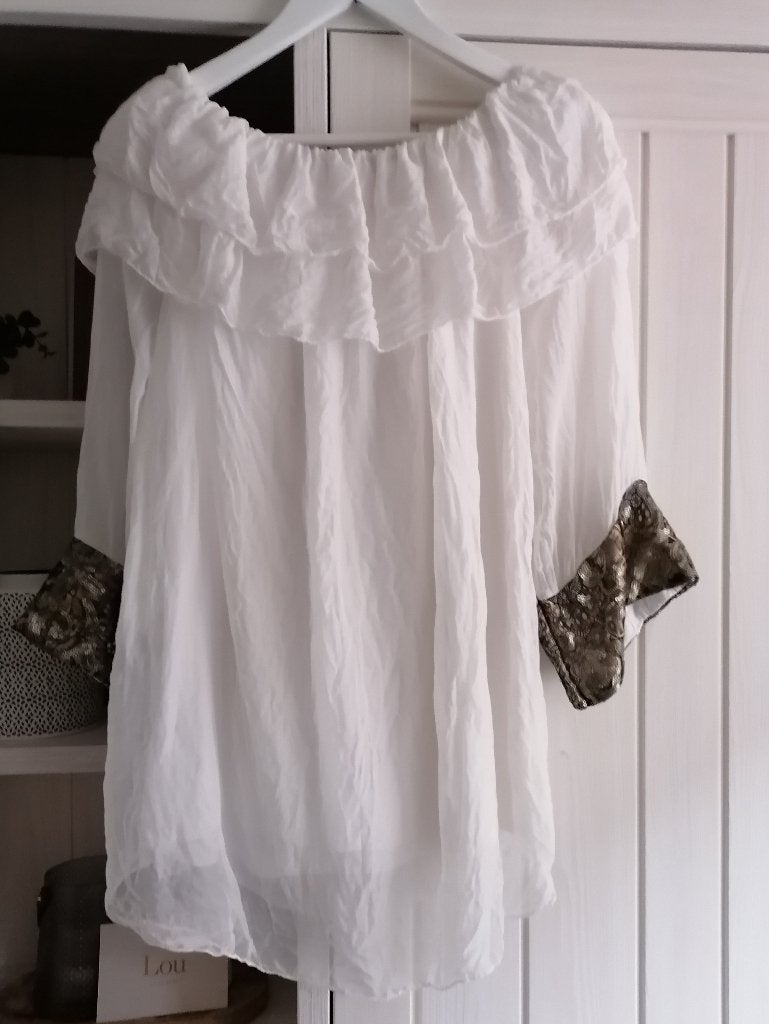 Blouse van iSilk, maat XL, Verzenden, Wit, Maat 46/48 (XL) of groter, Zo goed als nieuw
