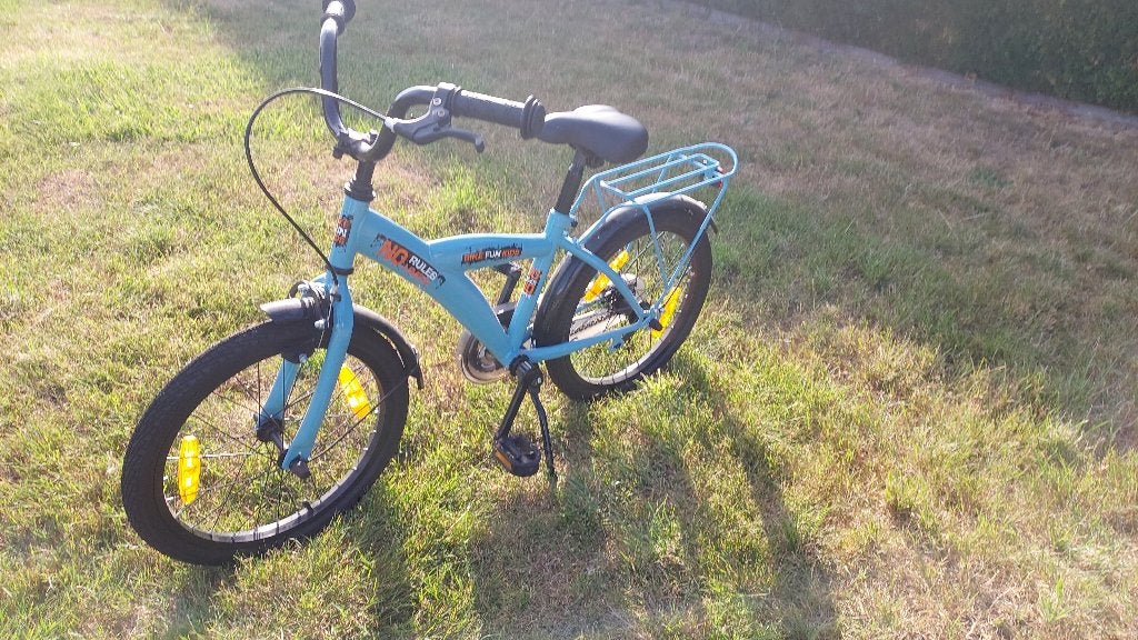 Kinderfiets jongens 18 inch, Ophalen, Gebruikt, Terugtraprem