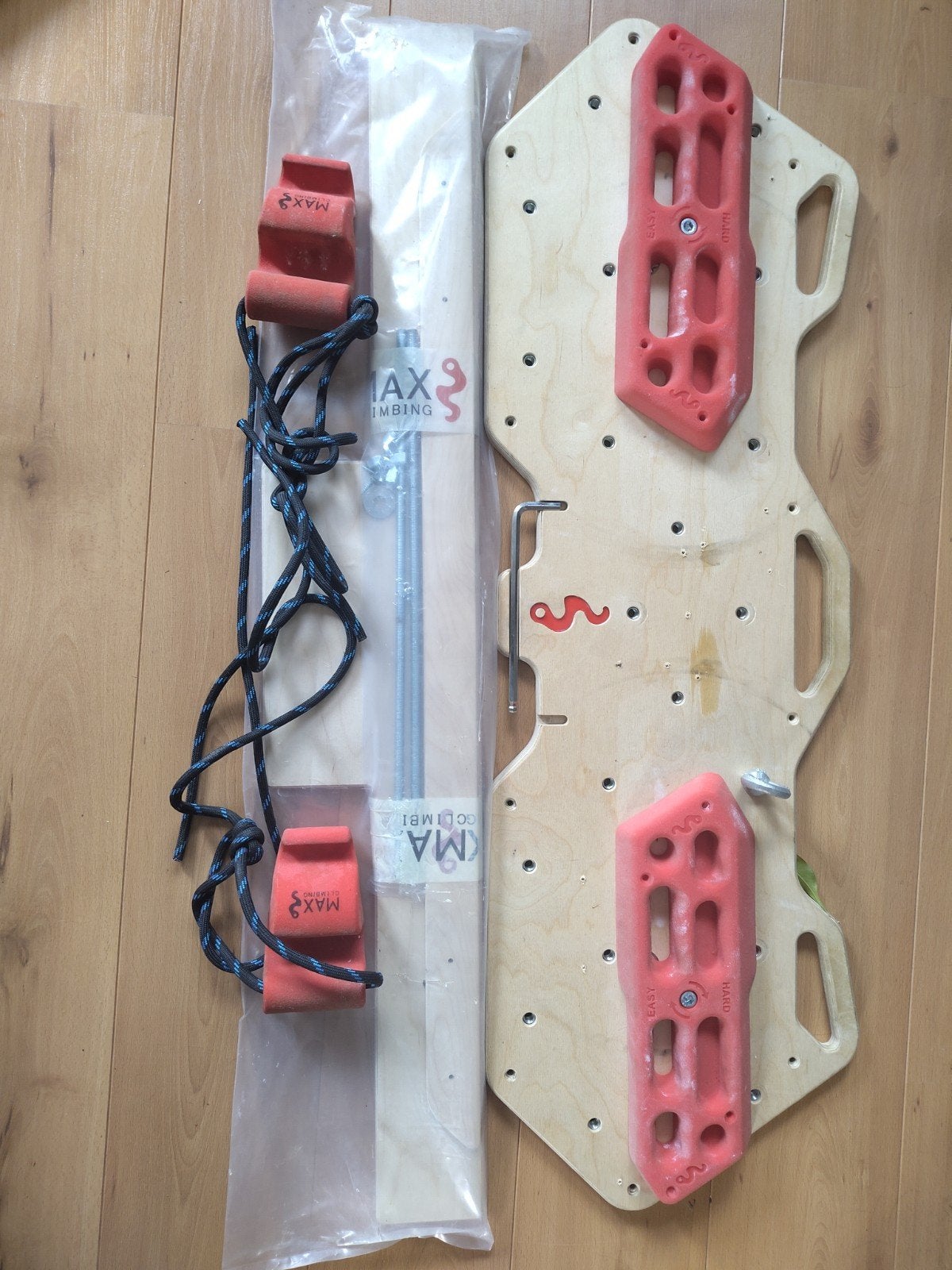 Max climbing Hangboard + doorway installation piece, Ophalen