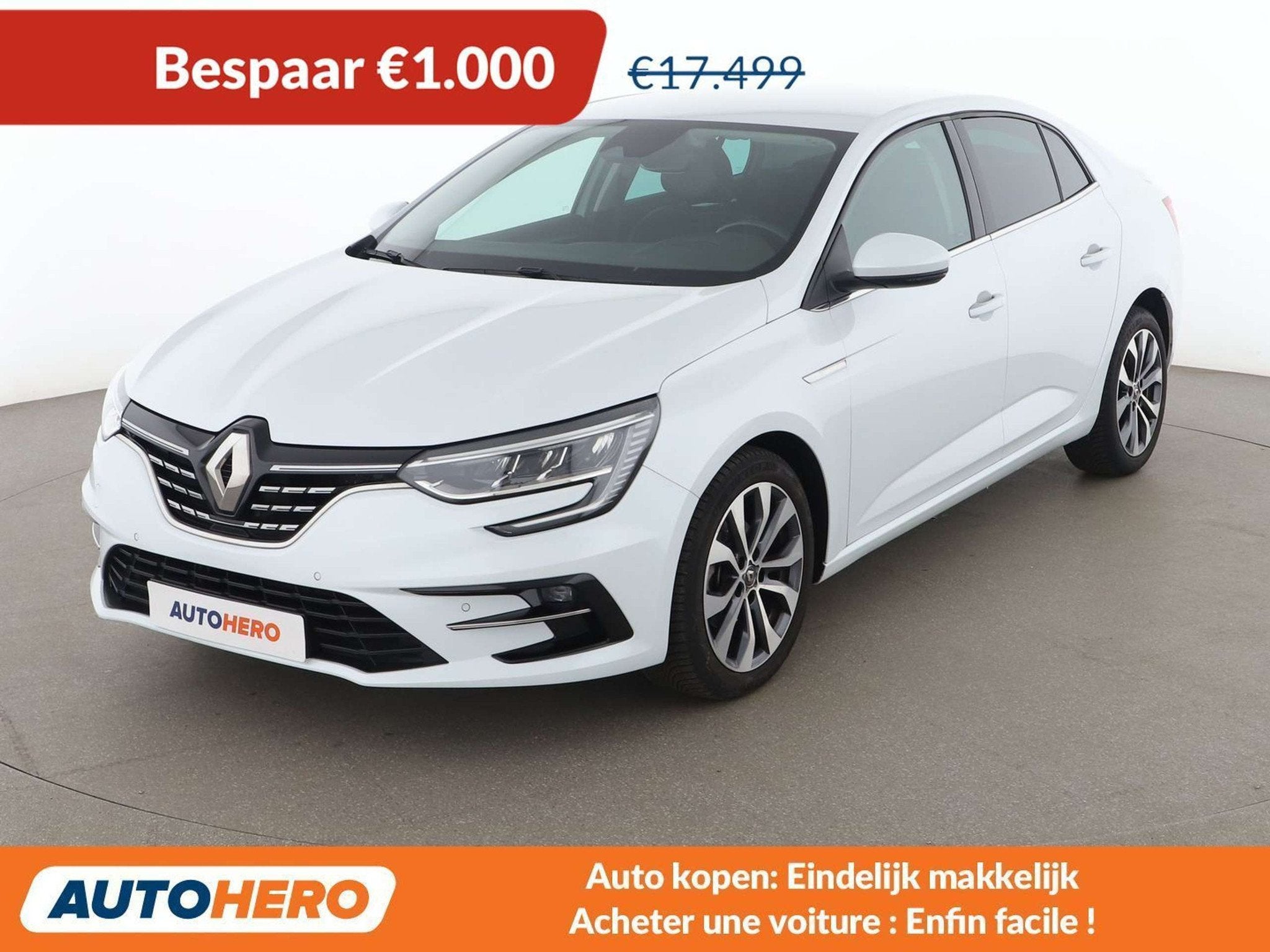 Renault Mégane 1.3 TCe Business Intens (bj 2022, automaat), Gebruikt, Wit, 140 pk, 103 kW