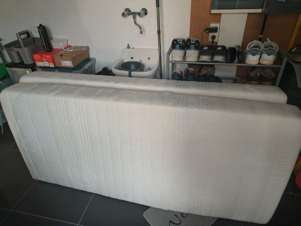 3 matrassen, Ophalen