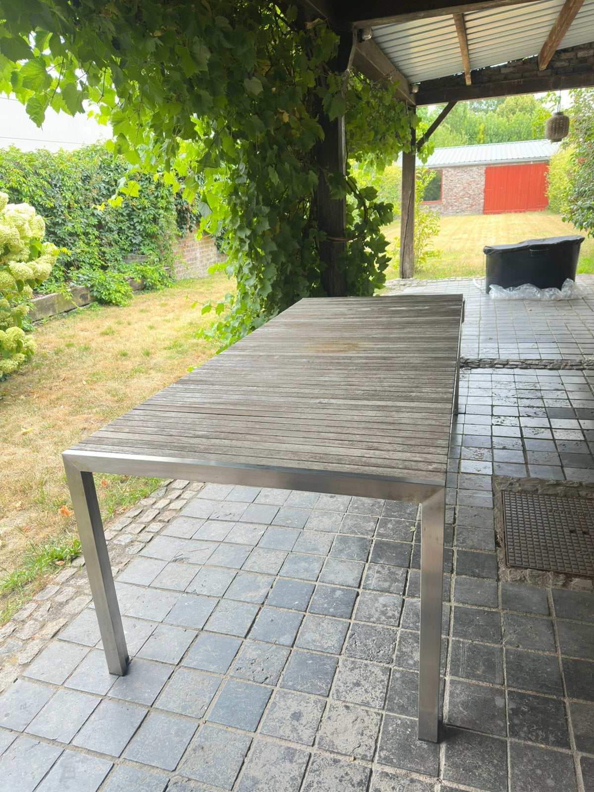 Tafel van T&T  van teak hout., Jardin & Terrasse, Tables de jardin, Enlèvement, Bois
