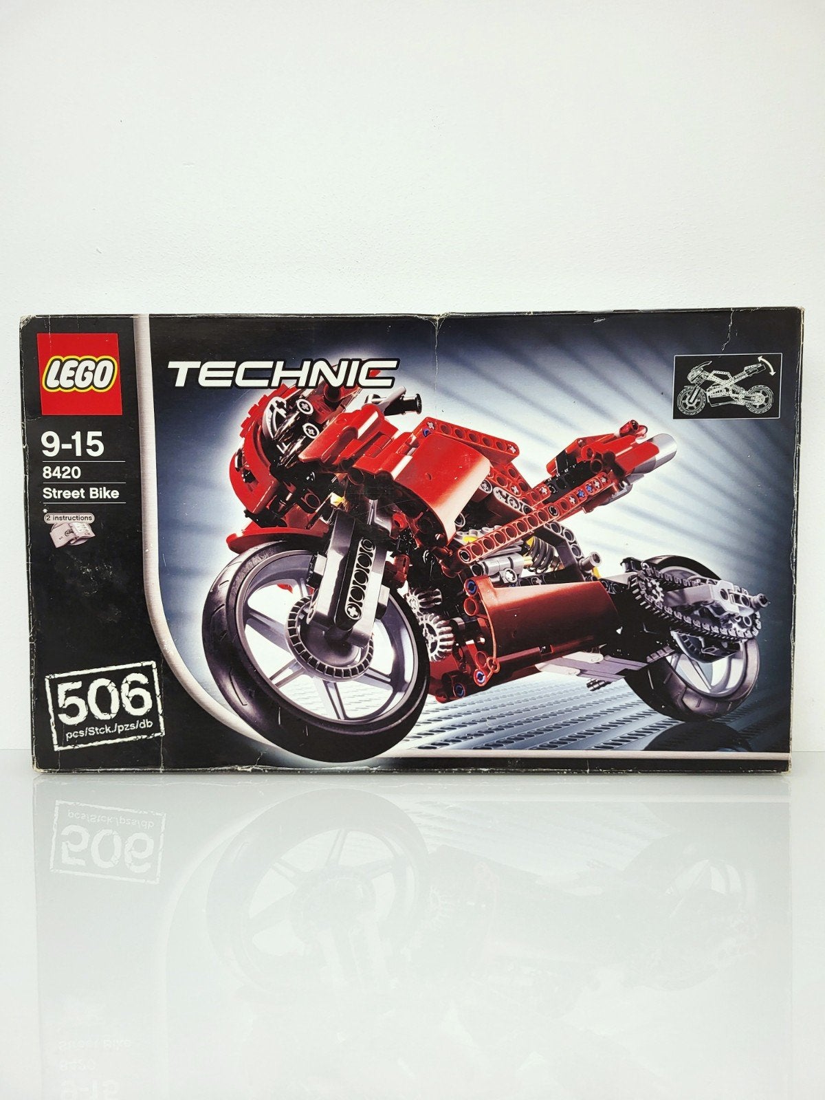 Lego Technic 8420 Street Bike, Inclusief instructies, Lego, Ophalen of Verzenden, Zo goed als nieuw