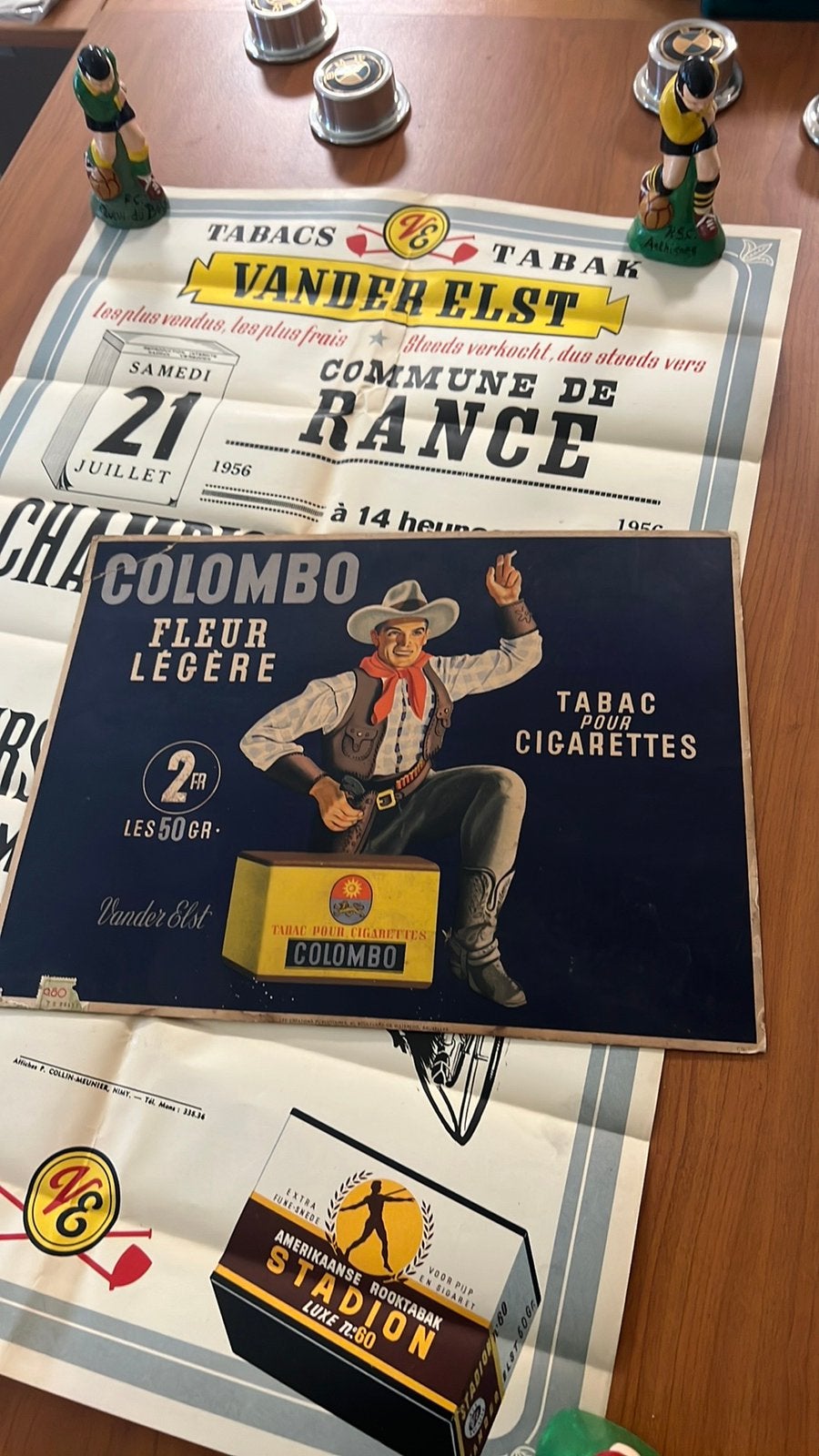 Oude zeldzame reclame Colombo sigaretten, Ophalen of Verzenden, Zo goed als nieuw