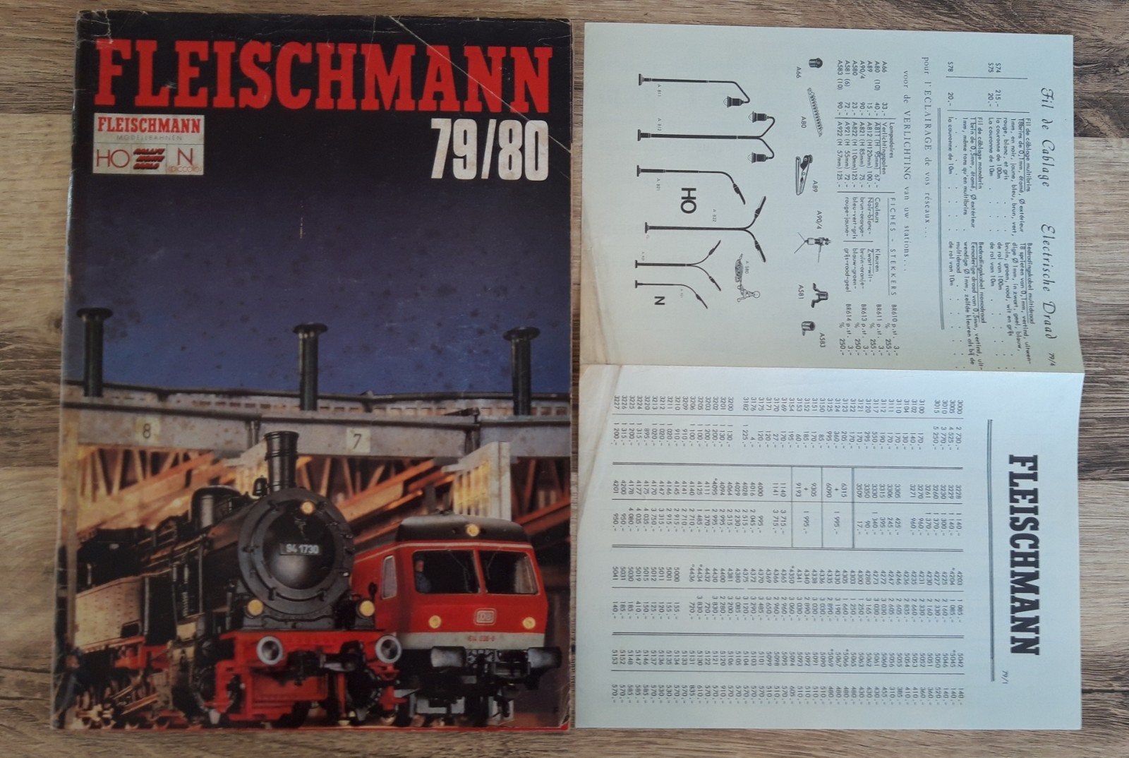 fleischmann catalogus 1979/80 Met prijslijst, Ophalen of Verzenden