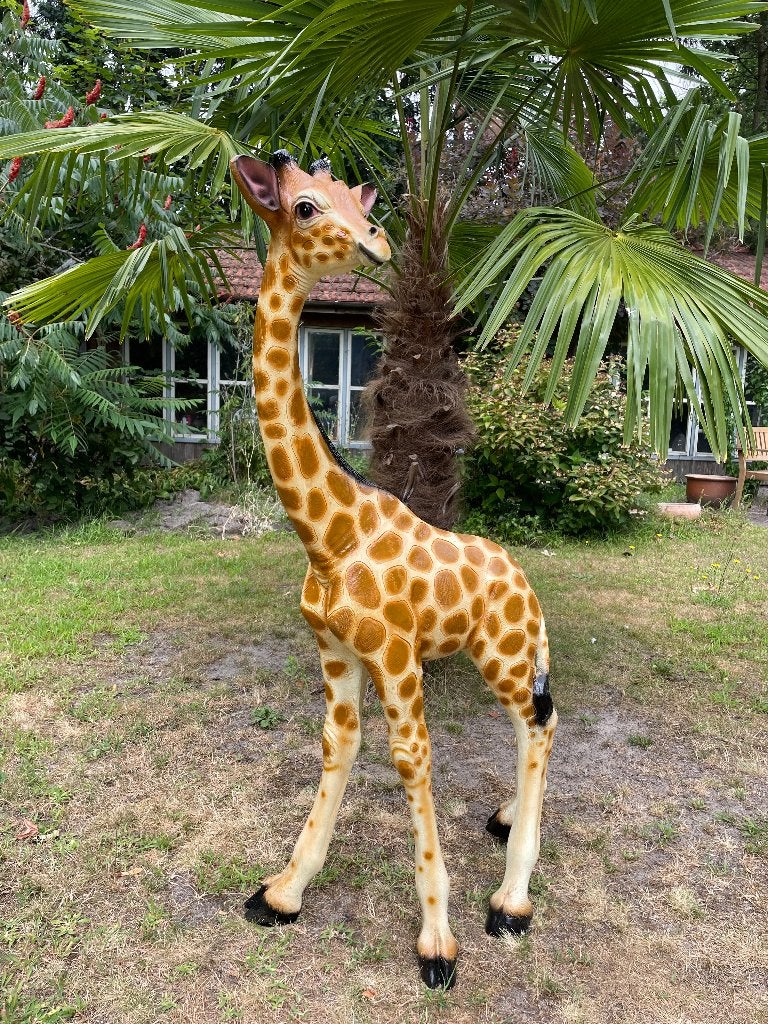 Giraf, giraffe, origineel tuin, dieren, zwanger 120cm, Ophalen, Nieuw, Kunststof, Dierenbeeld