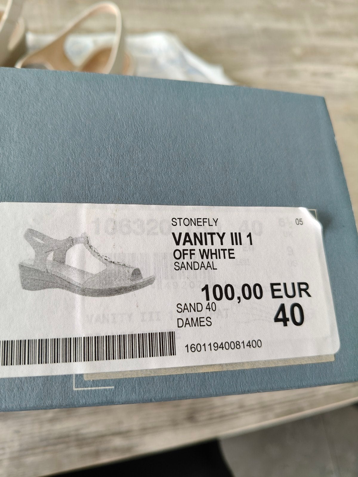 Comfort sandaal,maat 40, Ophalen