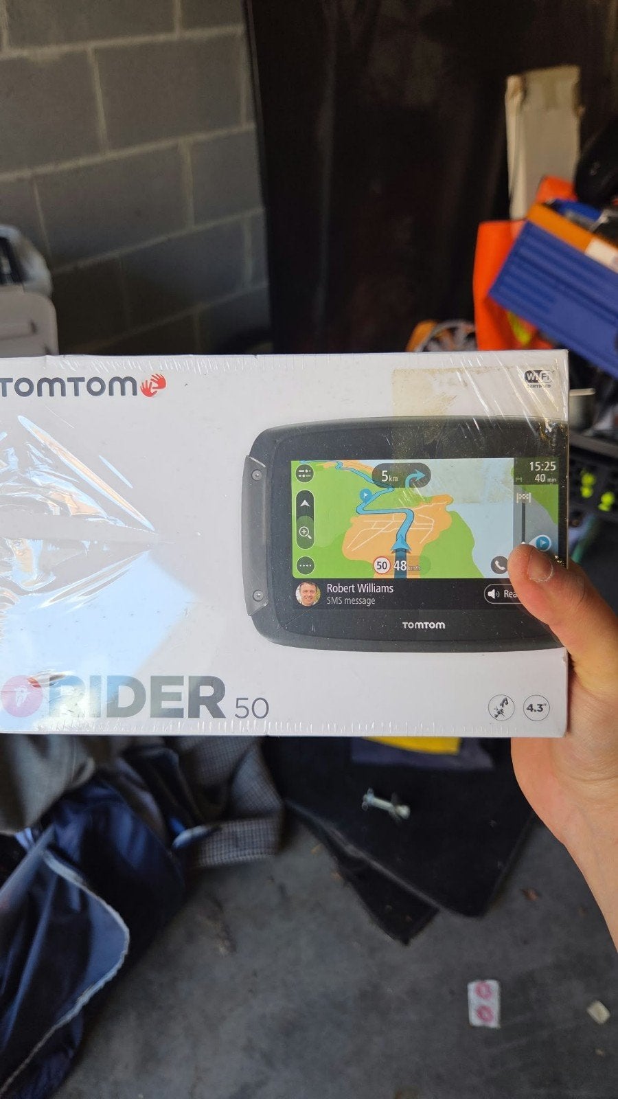 Système de navigation TomTom Rider, Motos, Enlèvement