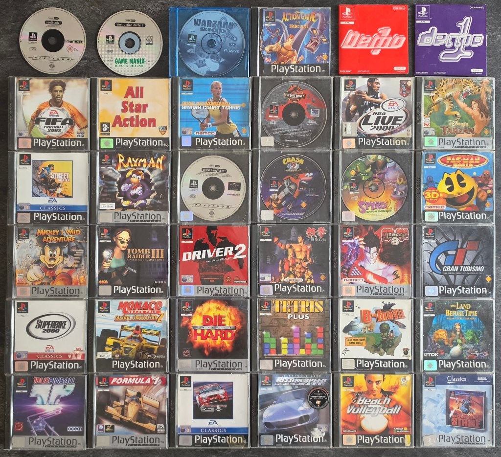 Lot PS1 Games Playstation 1 Spellen Crash Spyro Tekken Gran, Games en Spelcomputers, Games | Sony PlayStation 1, Ophalen of Verzenden