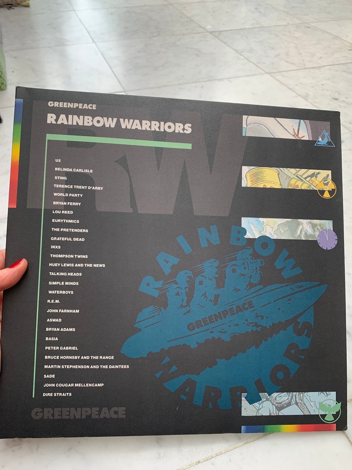 vinyl plaat greenpeace rainbow warriors, Ophalen