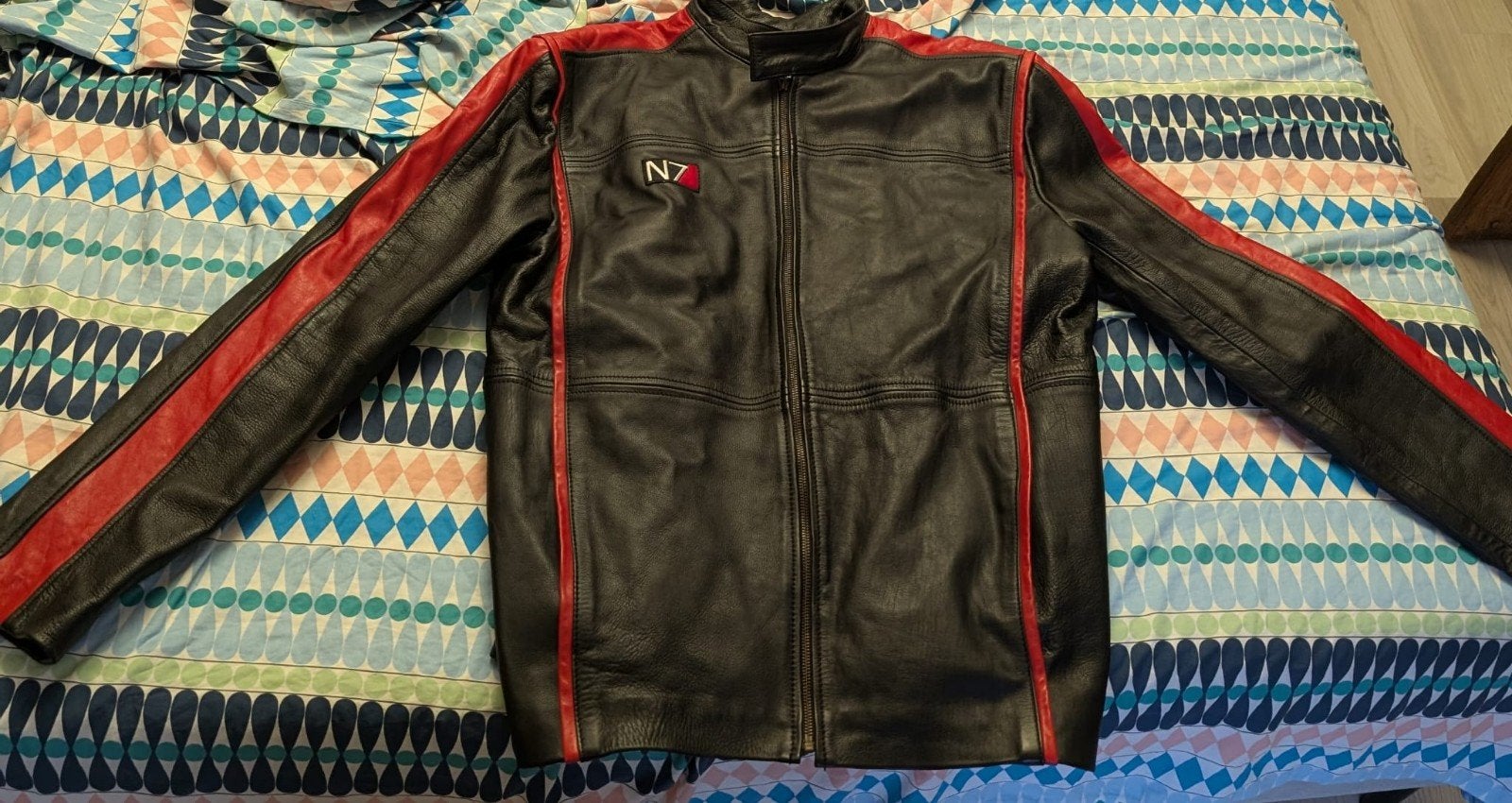 réplique blouson cuir Shepard Mass Effect 3, Kleding | Heren, Jassen | Zomer, Overige maten, Ophalen of Verzenden, Gedragen, Celebs Wear